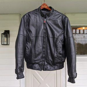 First Gear by Hein Gericke black leather motorcycle jacket ||| women’s medium
